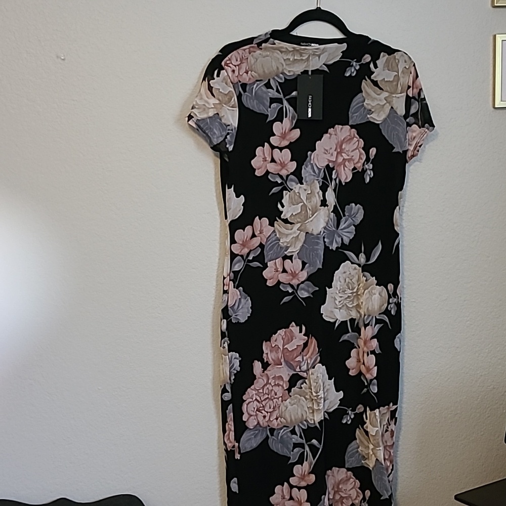 Sheath Flowery Dress
